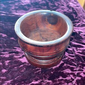 Elegant Brown Wooden Bowl